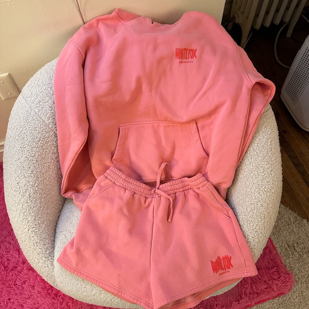 White fox sweat set